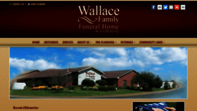 What Wallacefamilyfuneralhome.com website looked like in 2020 (4 years ago)