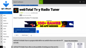 What Webtotal-tv-y-radio-tuner.en.uptodown.com website looked like in 2020 (4 years ago)