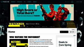 What Watchmen.wikia.com website looked like in 2020 (4 years ago)