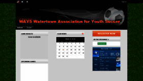 What Watertownyouthsoccer.net website looked like in 2020 (4 years ago)