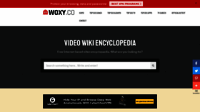 What Woxy.co website looked like in 2020 (4 years ago)