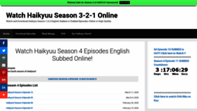 What Ww3.haikyuu3.com website looked like in 2020 (4 years ago)