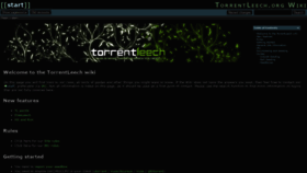 What Wiki.torrentleech.org website looked like in 2020 (4 years ago)
