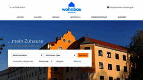 What Wohnbau-radeberg.de website looked like in 2020 (4 years ago)