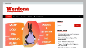 What Wordona.com website looked like in 2020 (4 years ago)