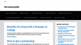 What Wh-magazine.com website looked like in 2020 (5 years ago)