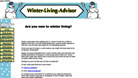 What Winter-living-advisor.com website looked like in 2020 (4 years ago)