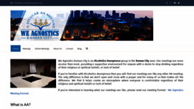 What Weagnosticsaa.org website looked like in 2020 (5 years ago)