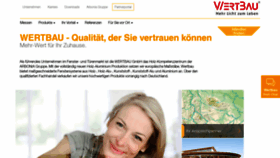 What Wertbau.de website looked like in 2020 (4 years ago)