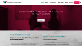 What Womenforafghanwomen.org website looked like in 2020 (4 years ago)