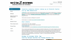 What Write2screen.org.uk website looked like in 2020 (4 years ago)