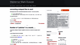 What Wmduszyk.com website looked like in 2020 (4 years ago)