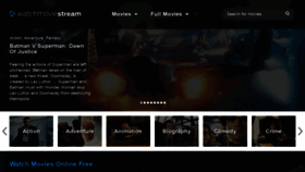 What Watchmoviestream.com website looked like in 2020 (4 years ago)