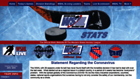 What Wshlstats.com website looked like in 2020 (4 years ago)