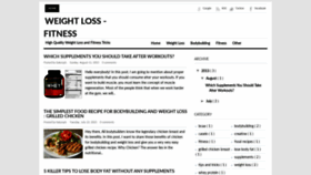 What Weightlossfitnesstricks.blogspot.com website looked like in 2020 (4 years ago)