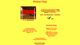 What Wonderful-things.com website looked like in 2020 (4 years ago)