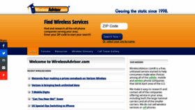 What Wirelessadvisor.com website looked like in 2020 (4 years ago)