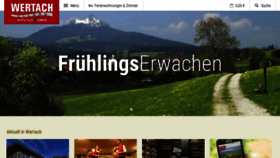 What Wertach.de website looked like in 2020 (5 years ago)