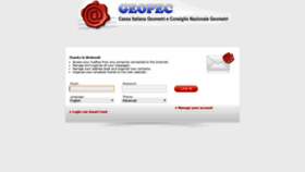 What Webmail.geopec.it website looked like in 2020 (4 years ago)