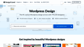 What Wordpress.designcrowd.com website looked like in 2020 (4 years ago)