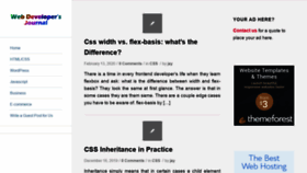 What Webdevelopersjournal.com website looked like in 2020 (5 years ago)