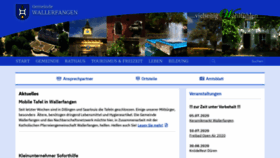What Wallerfangen.de website looked like in 2020 (4 years ago)
