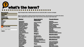 What Whatstheharm.net website looked like in 2020 (4 years ago)