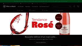 What Wine-in-black.fr website looked like in 2020 (4 years ago)