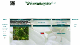 What Wetenschapsite.be website looked like in 2020 (4 years ago)