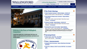 What Wallingford.ct.us website looked like in 2020 (4 years ago)