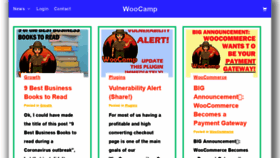 What Woocamp.com website looked like in 2020 (4 years ago)