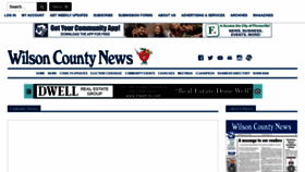 What Wilsoncountynews.com website looked like in 2020 (4 years ago)
