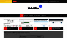 What Webwhizz.in website looked like in 2020 (4 years ago)
