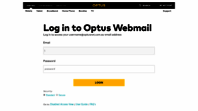 What Webmail.optusnet.com.au website looked like in 2020 (4 years ago)