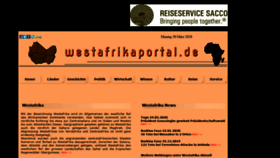 What Westafrikaportal.de website looked like in 2020 (4 years ago)
