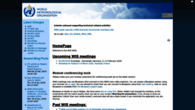 What Wiswiki.wmo.int website looked like in 2020 (4 years ago)