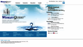 What Wesleyquest.com website looked like in 2020 (4 years ago)