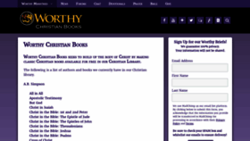 What Worthychristianlibrary.com website looked like in 2020 (4 years ago)