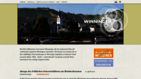 What Winningen.de website looked like in 2020 (4 years ago)