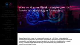 What Warsawgamesweek.pl website looked like in 2020 (4 years ago)