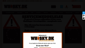 What Whisky.dk website looked like in 2020 (4 years ago)