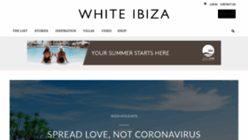What White-ibiza.com website looked like in 2020 (4 years ago)