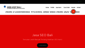What Webhostbali.com website looked like in 2020 (4 years ago)
