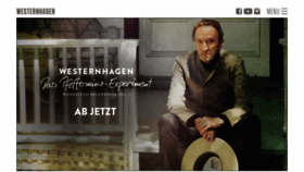 What Westernhagen.de website looked like in 2020 (4 years ago)