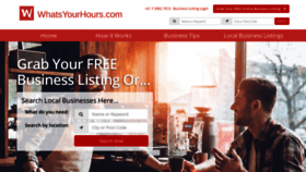 What Whatsyourhours.com website looked like in 2020 (4 years ago)