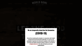 What Worldbowl.ca website looked like in 2020 (4 years ago)
