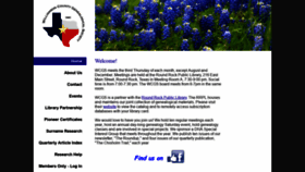 What Williamsontxgenealogy.org website looked like in 2020 (4 years ago)