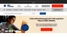 What Wbstraining.de website looked like in 2020 (4 years ago)