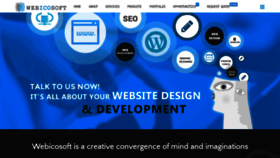 What Webicosoft.com website looked like in 2020 (4 years ago)