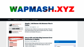 What Wapmash.xyz website looked like in 2020 (4 years ago)
